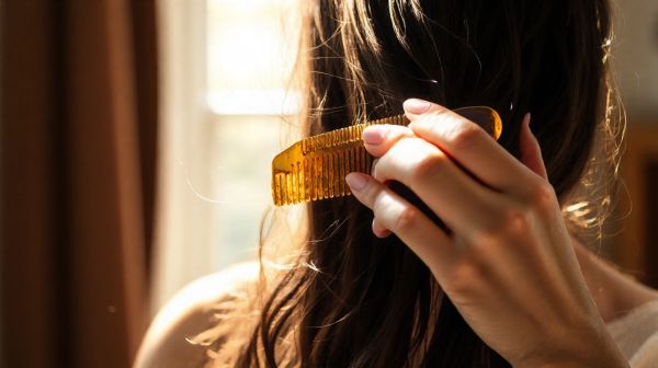 Le peigne démêlant en acétate pour des cheveux au naturel